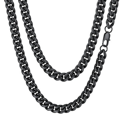 Mens Necklace Chains Stainless Steel Cuban Chain Necklace 24 Inch Jewelry Mens Gifts for Dad