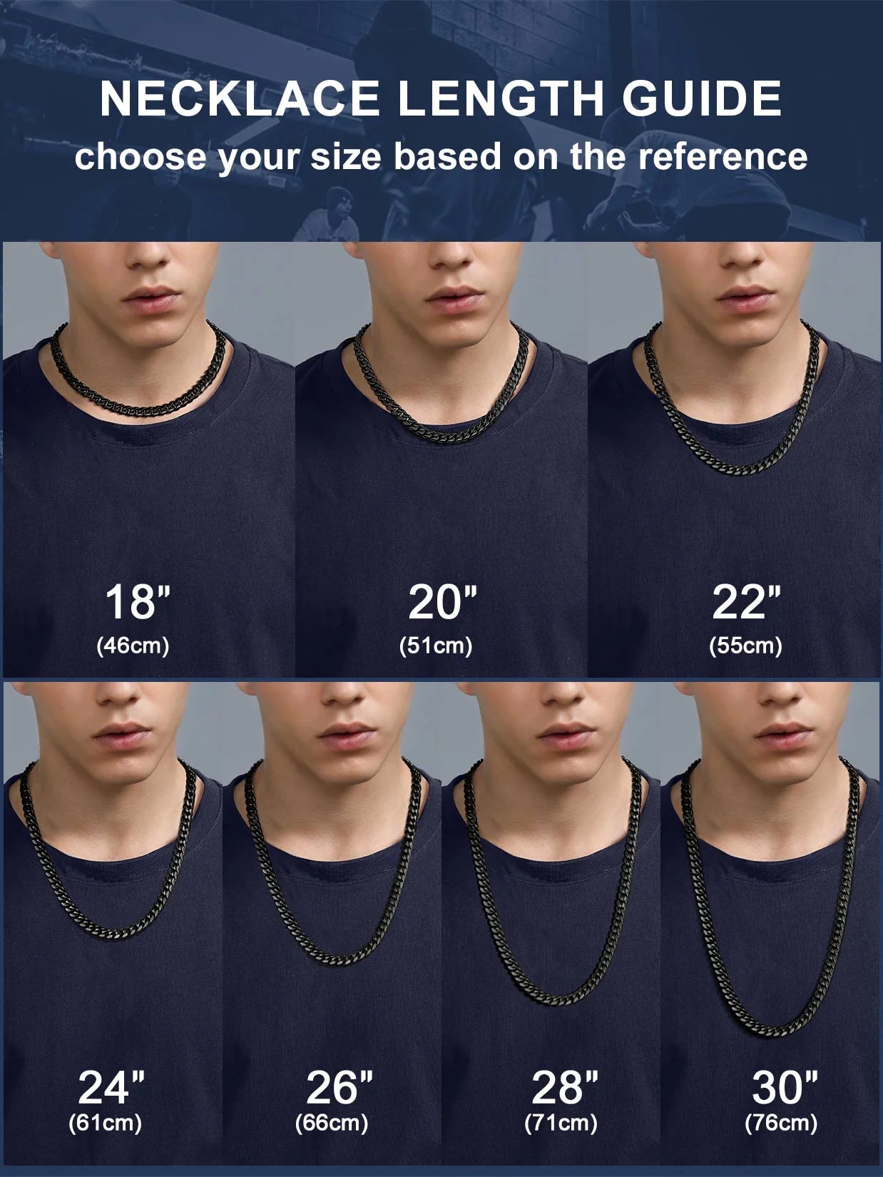 Mens Necklace Chains Stainless Steel Cuban Chain Necklace 24 Inch Jewelry Mens Gifts for Dad