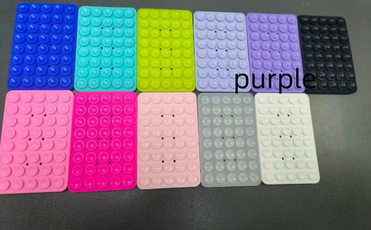 Silicone Double-Sided Suction Cup Phone Case Detachable Mount, Sticky Phone Grip with Higher Suction Power for Iphone, Hands-Free Phone Accessories Holder for Selfies and Videos