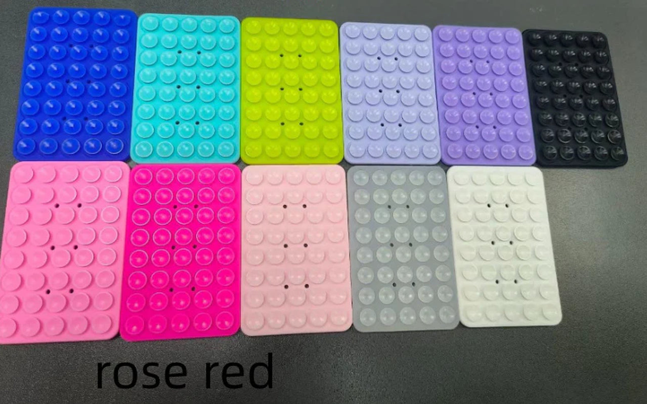 Silicone Double-Sided Suction Cup Phone Case Detachable Mount, Sticky Phone Grip with Higher Suction Power for Iphone, Hands-Free Phone Accessories Holder for Selfies and Videos