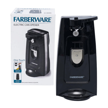 Farberware Tall Can Opener with Knife Sharpener and Bottle Opener