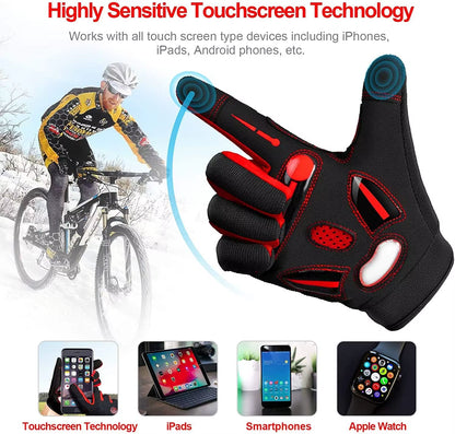 Racing Gloves Motocross Sports Gloves Breathable Non-Slip MTB Road Bike Cycling Gloves Touch Screen Bicycle Gloves Men Women